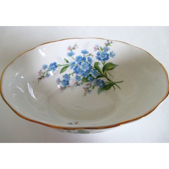 Royal Albert Forget Me Not Mini Oval Creamer Open Sugar Bowl English Bone China - Picture 7 of 10